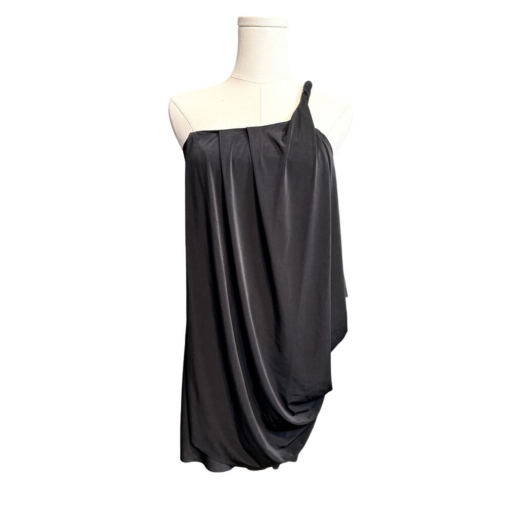 Misa Los Angeles Draped Mini Dress Black Size XS